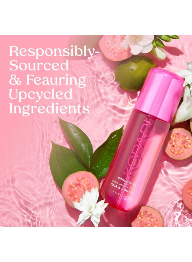 Kopari Kopari Pink Guava Hair & Body Mist – Guava, Mango, Mandarin, Coconut, Vanilla & Sandalwood Scent, Long-Lasting Clean Fragrance Spray, Vegan & Cruelty-Free, 4 oz - Image 2