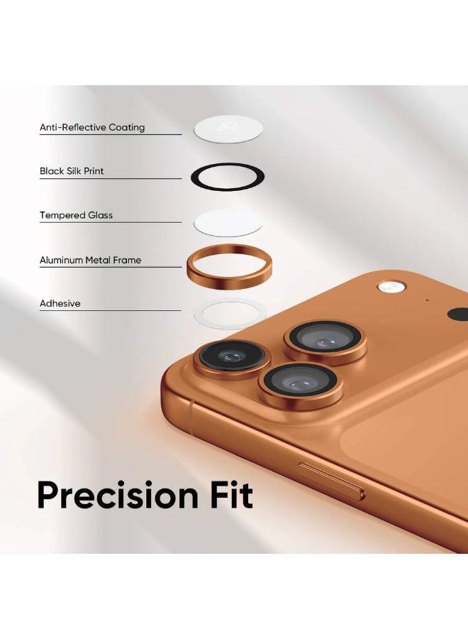 BlueFire Ultra HD 9H Tempered Glass Camera Lens Protector for iPhone 17 Pro Max | Anti-Scratch, Shatter-Resistant Shield with TruColors Blue Light Filter & Smudge-Proof Oleophobic Coating - Image 4