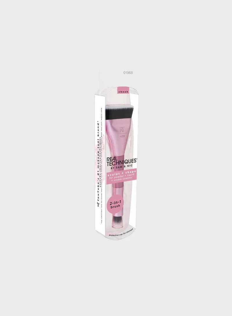 REAL TECHNIQUES Dual Ended Sculpt + Shape Brush