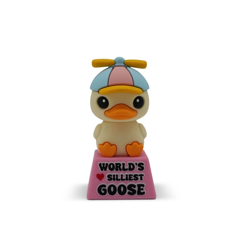 GOOFBALLS Miniature Desk Figurine â€“ Cute & Quirky Office Decor for Desk, Shelf, or Workspace â€“ Fun Tiny Collectible Statue for Adults, Coworkers, or Home Office Gift - Silly Goose - Image 1