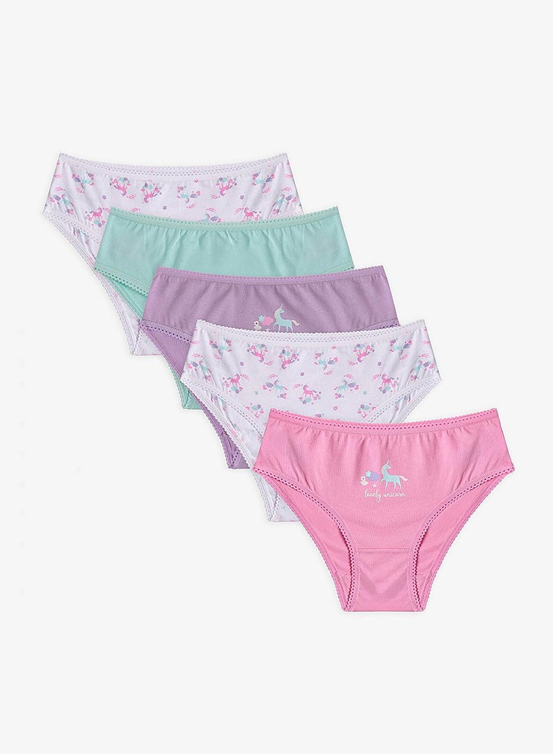 Penti Girl's Cotton Everyday Lovely 5-pack Brief - Mix - Image 1
