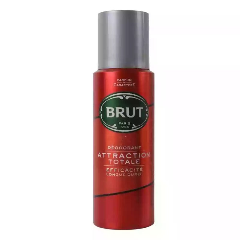 Brut Paris Attraction Totale Efficacite Longue Duree Deodorant- 200ml - Image 1