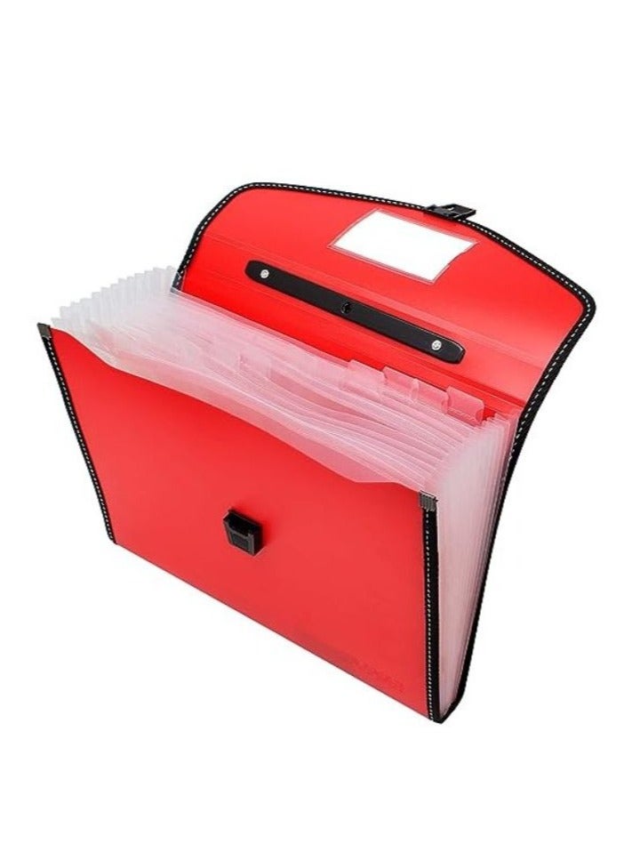 Generic 13 Pockets Expanding Files With Tie ( Color May Vary )  - Image 1