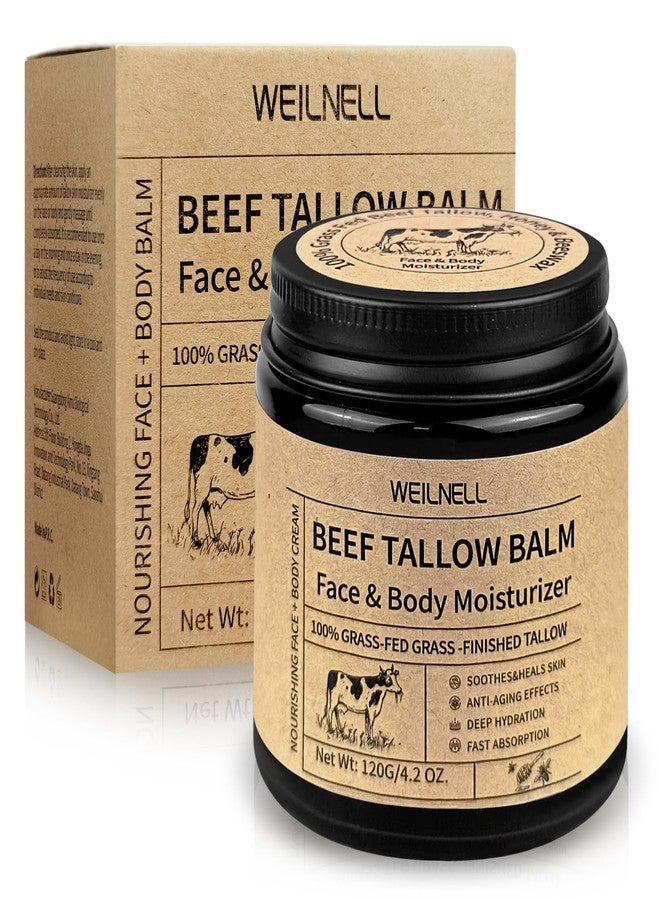 WEILNELL Beef Tallow Cream for Face & Body, Beef Tallow and Honey Balm - 100% Grass-Fed Beef Tallow, Natural Honey & Beeswax Moisturizer, Deep Hydration & Nourishment, Unscented & Oil-Free, Fast Absorbing - Image 1