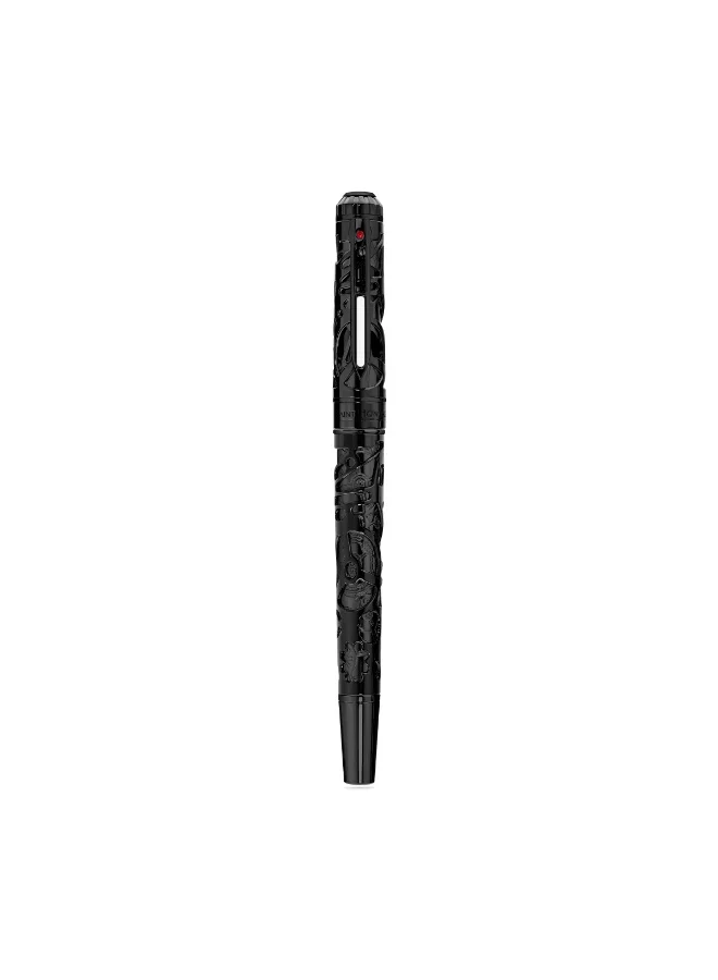 Saint Honore Paris Monceau Black with Grey Inlay Pen for Men's