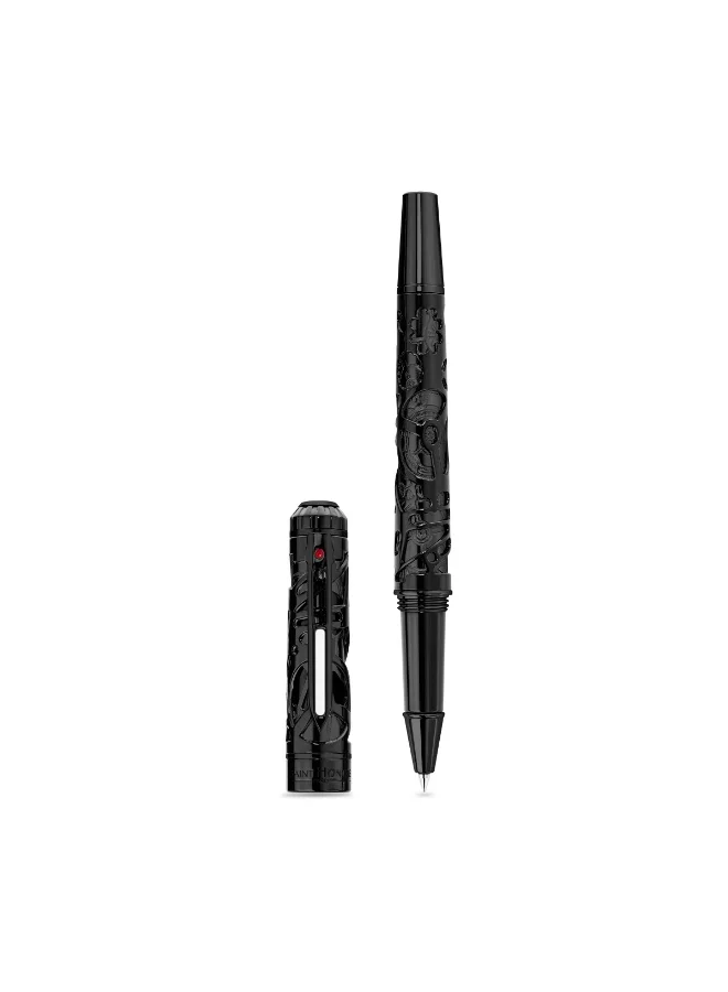 Saint Honore Paris Monceau Black with Grey Inlay Pen for Men's