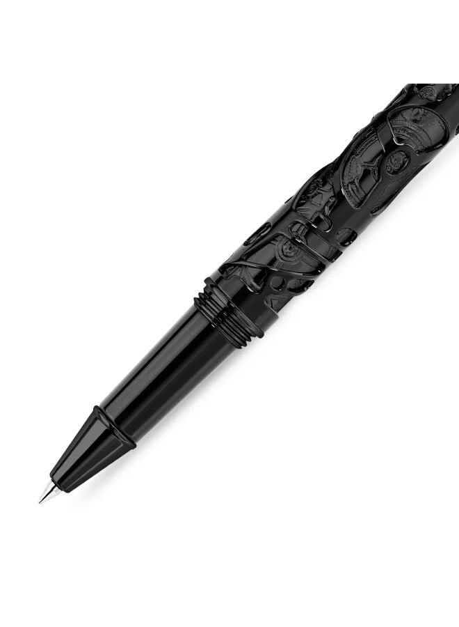 Saint Honore Paris Monceau Black with Grey Inlay Pen for Men's