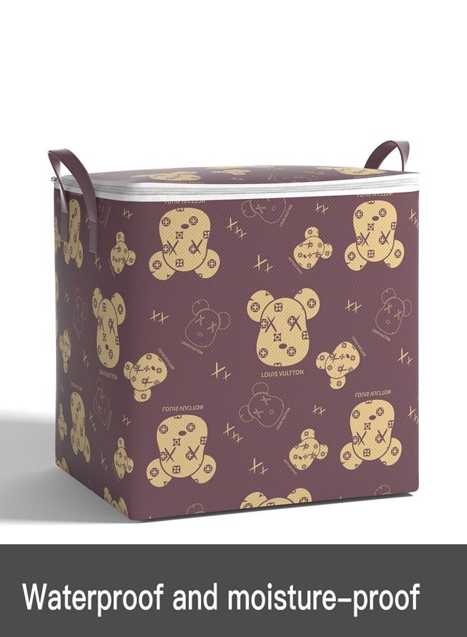 fashionhome Large Capacity Non Woven  Foldable Waterproof Clothes Wardrobe Storage Bag - Image 3