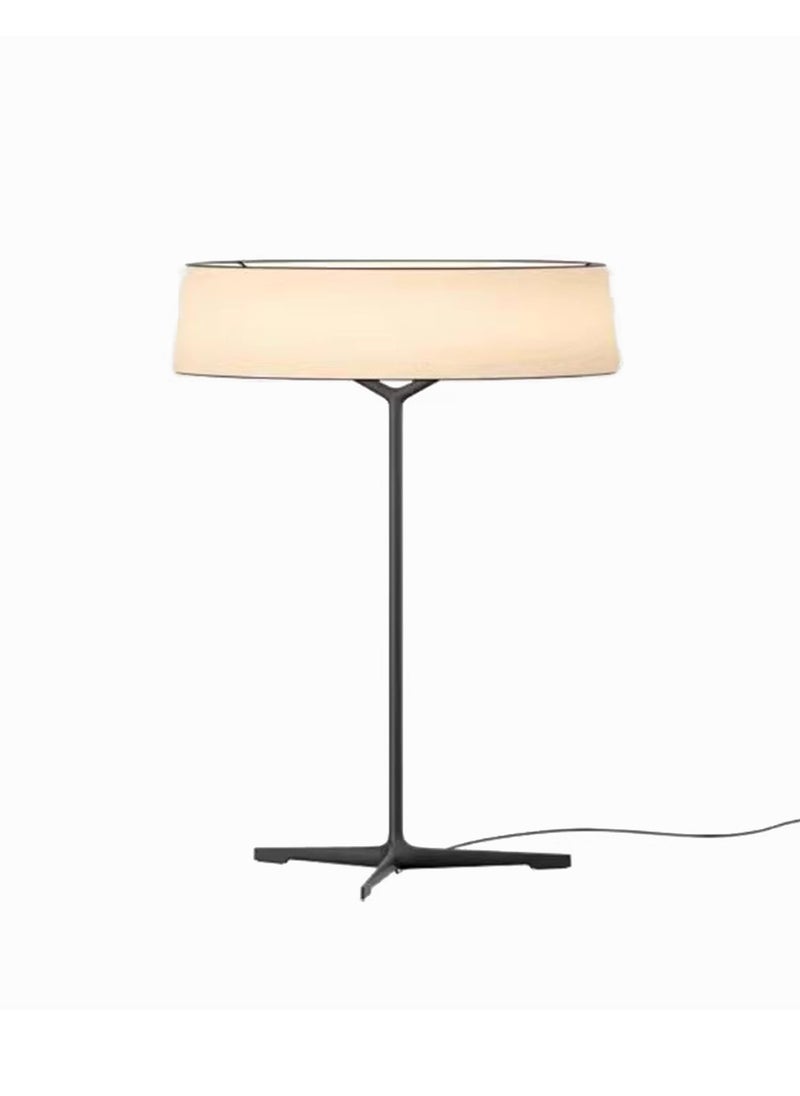 Onelight High-Grade Bedroom Living Room Atmosphere Light LED Table Lamp, Cotton Lampshade, Push-Button Switch, Suitable for Living Room/Bedroom/Study Room 40W  - Image 1