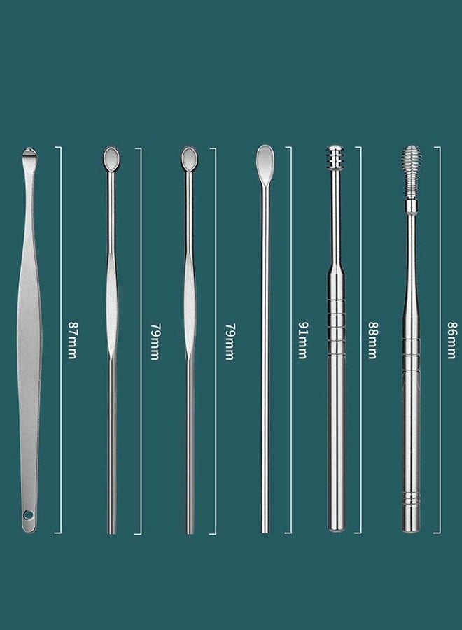 Generic 1 Set Ear Pick Tool Cleaning Artifact Multifunction Stainless Steel Travel (Primary Colours)  - Image 3