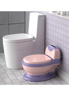 Gonice Potty Training Toilet, Realistic Potty Training Seat, Toddler Potty Chair With Soft Seat, Removable Potty Pot, Toilet Tissue Dispenser And Splash Guard, Non-Slip For Toddler& Baby& Kids  - Image 1