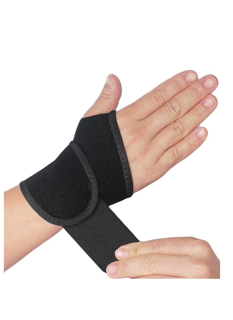 SYOSI - Wrist Brace for Carpal Tunnel, 2 Pcs Elastic Wrist Support Wrist Band Wristwrap Hand Support, Comfortable Adjustable Wrist Support Brace for Arthritis and Tendonitis, Joint Pain Relief - Image 1