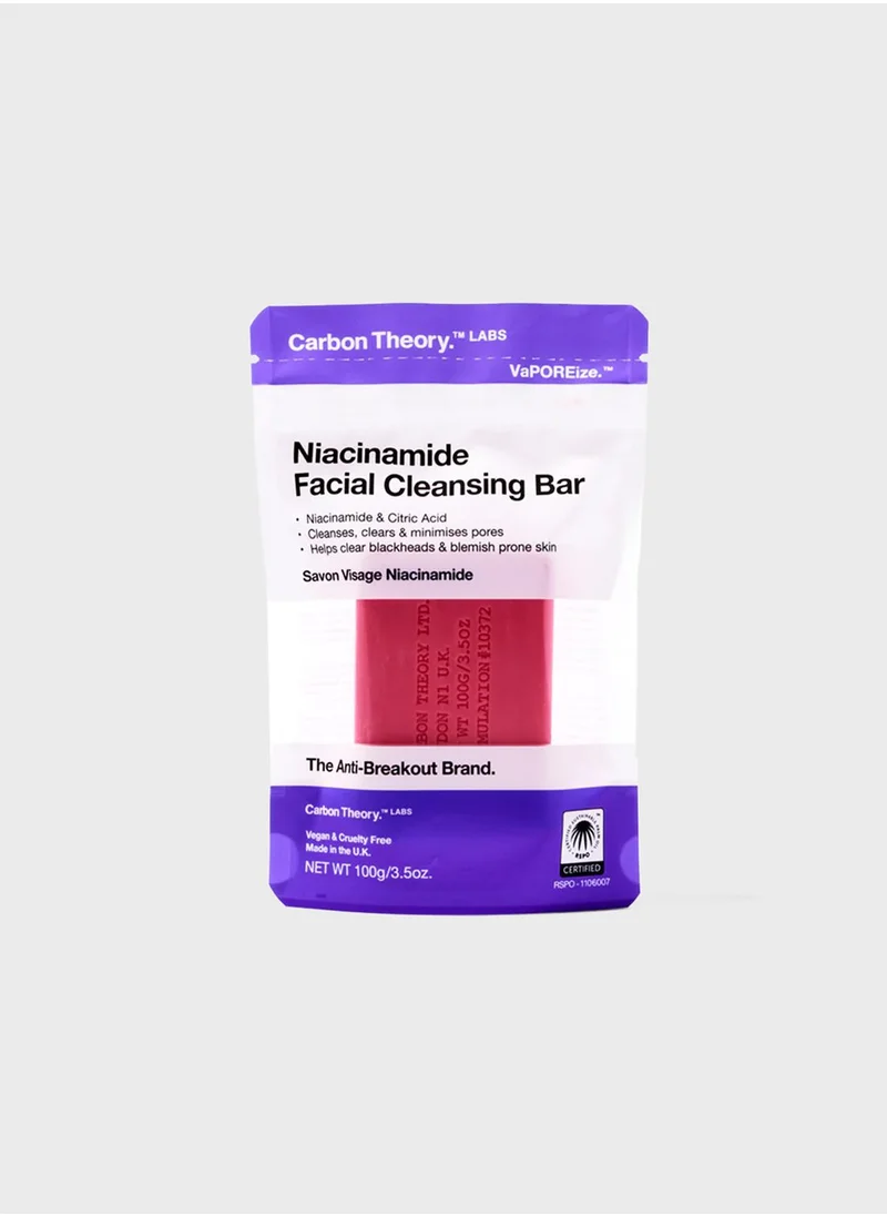 Carbon Theory Niacinamide Facial Cleansing Bar (Pink) 100G