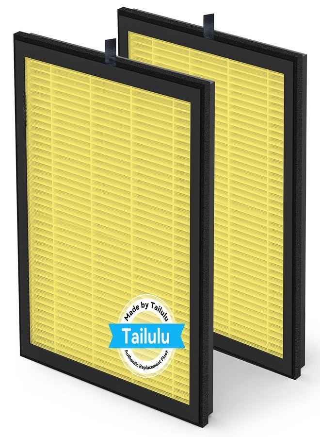 Tailulu Air Purifier Filter for HQKJ-180 Air Purifier, H14 Grade True HEPA for Large Room Filter Allergies Pollen Smoke Dust Pet Dander, HQKJ-180 Replacement Filter (Yellow 2Pack) - Image 1