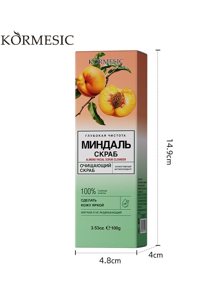 Kormesic فرك الوجه اللوز-100 جرام مغذي وتنعم مقشر - Image 1