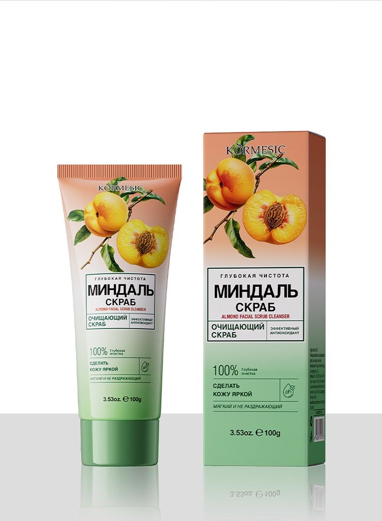 Kormesic فرك الوجه اللوز-100 جرام مغذي وتنعم مقشر - Image 5