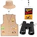 Yewong 4 Pieces Kids Dinosaur Paleontologist Vest and Hat Costume for Dinosaur Explorer Activity Zoo Jungle Party Halloween - Image 3