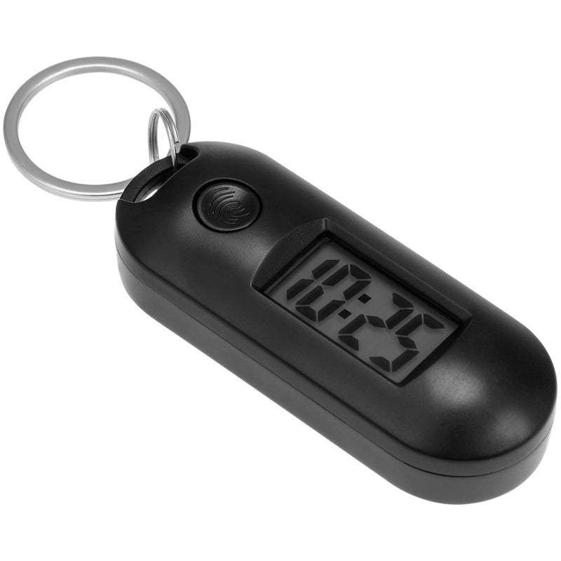 Black Digital Clock Keychain Silent Mini Alarm Clock For Students 6 5X2 5X1 9CM - Image 2