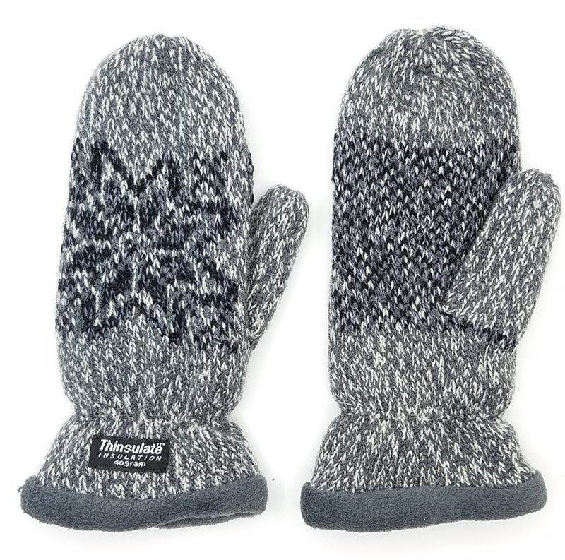 BRUCERIVER Guantes Bruceriver para mujer, con copo de nieve, de punto, con forro polar Thinsulate cálido - Image 1