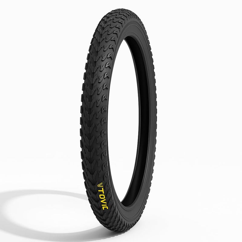 V-Tovic Tires 26 Inch Bicycle Tire – 57-559 (26x2.125) Premium Hybrid & Road Bike Tire, Durable Rubber Compound, Strong Sidewall Protection, Anti-Slip Grooved Tread, Ideal for City Commuting - Image 4