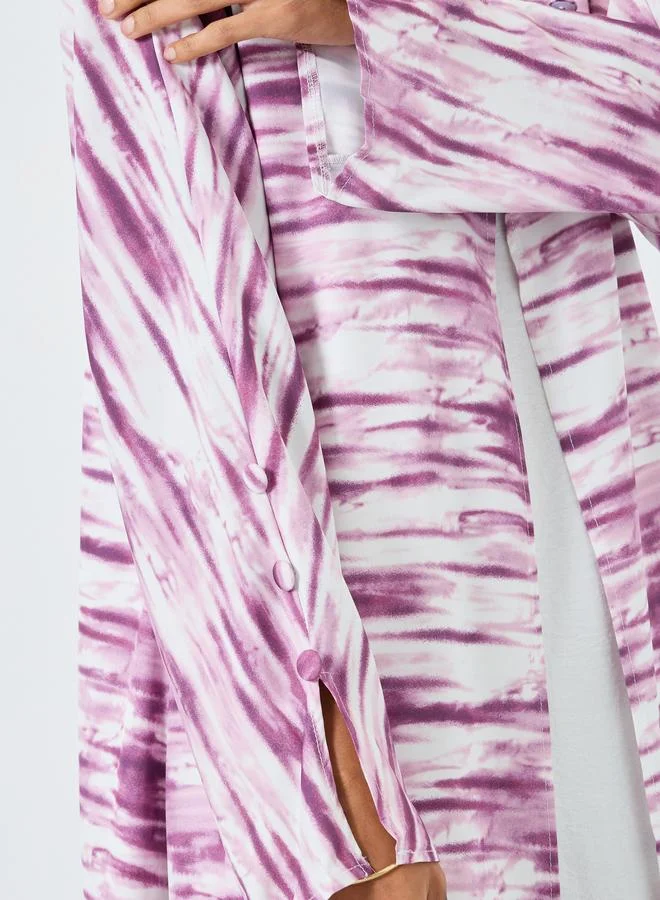 Take Two  Women Printed Long Sleeve A-Line Abaya for Women | Best Price UAE