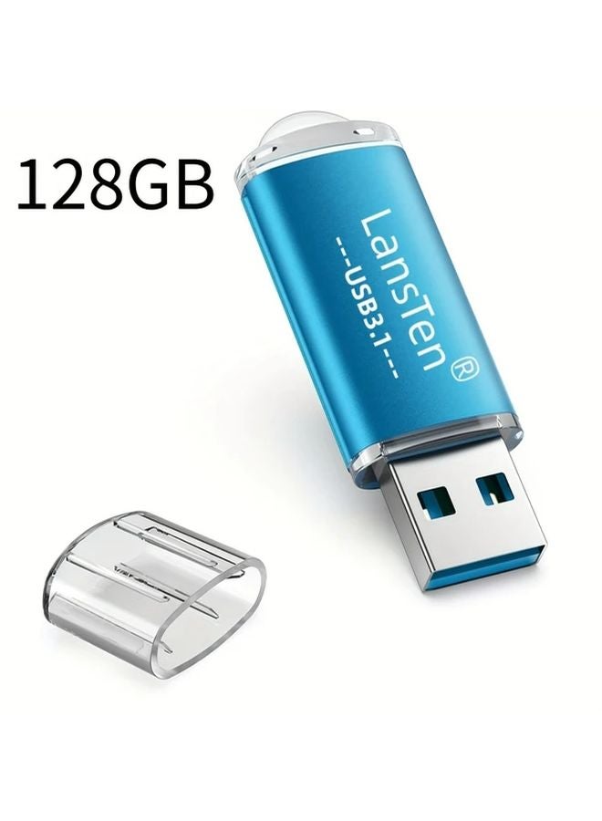 Lanstern 128GB USB 3 1 Flash Drive Rotate Metal High Speed Memory Stick For Phone Computer - Image 1