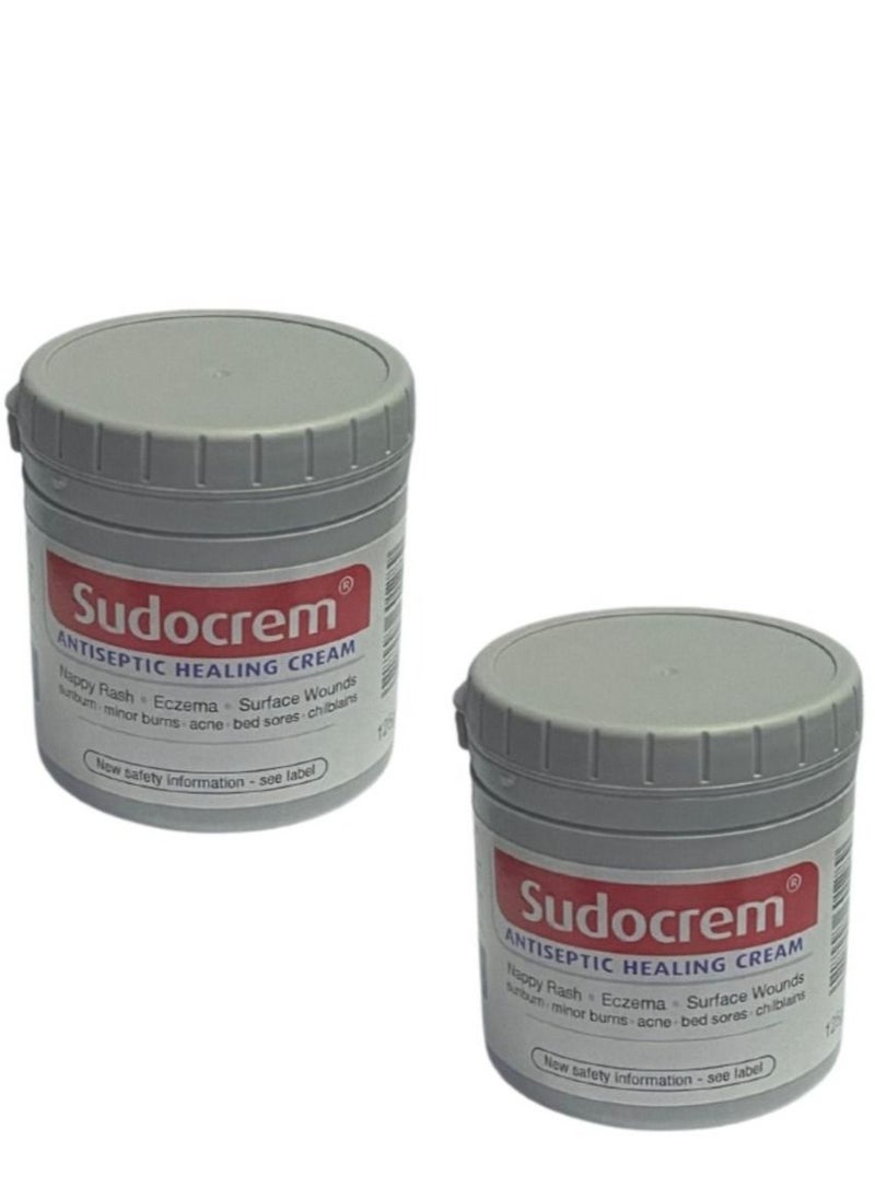 Sudocrem - Antiseptic Therapeutic Cream for Protection from Nappy Rash and Superficial Wounds - 125g 2 Pieces - Image 1