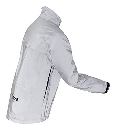 Ettore Mens Cycling Jacket Waterproof Breathable High Visibility Reflective Silver - Night Glow - XL - Image 3