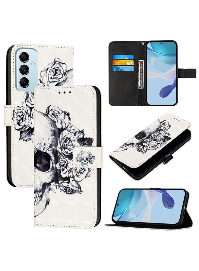 S-TOP Case For Samsung Galaxy M14 5G Global 3D Painting Horizontal Flip Leather Phone Case - Image 1
