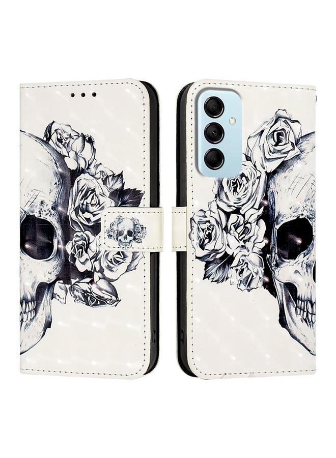 S-TOP Case For Samsung Galaxy M14 5G Global 3D Painting Horizontal Flip Leather Phone Case - Image 2