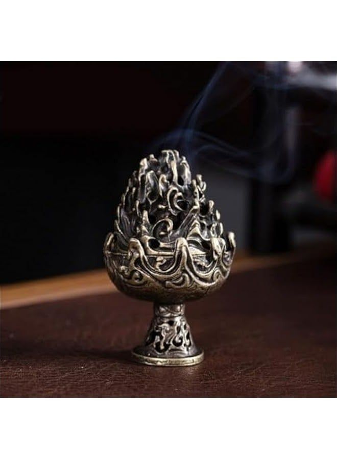 Sisily Zen Mountain Bronze Incense Burner Stove for Home Decoration Tea House Rooms. - Image 4