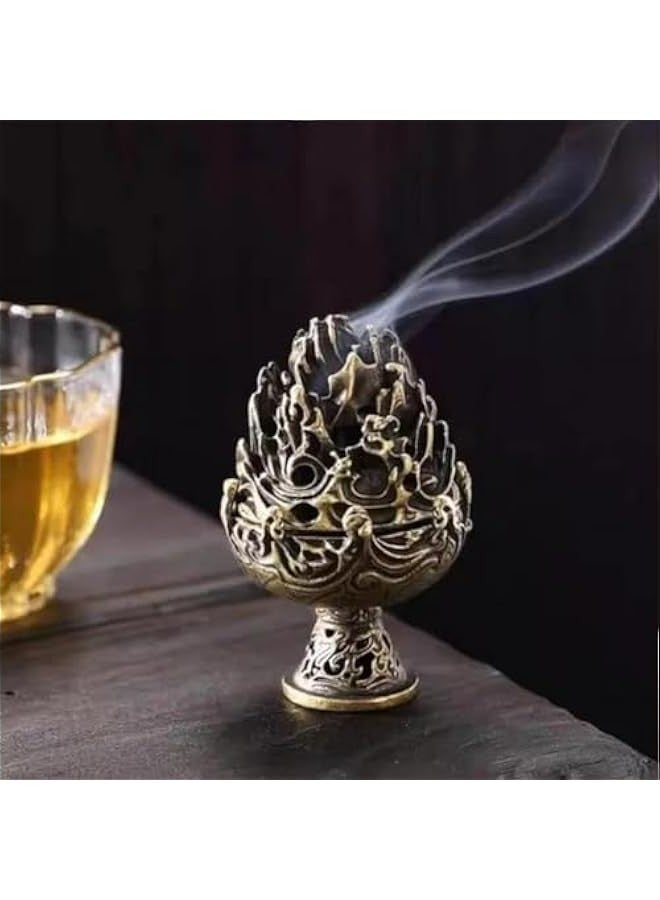 Sisily Zen Mountain Bronze Incense Burner Stove for Home Decoration Tea House Rooms. - Image 5