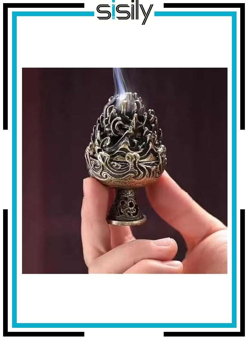 Sisily Zen Mountain Bronze Incense Burner Stove for Home Decoration Tea House Rooms. - Image 1