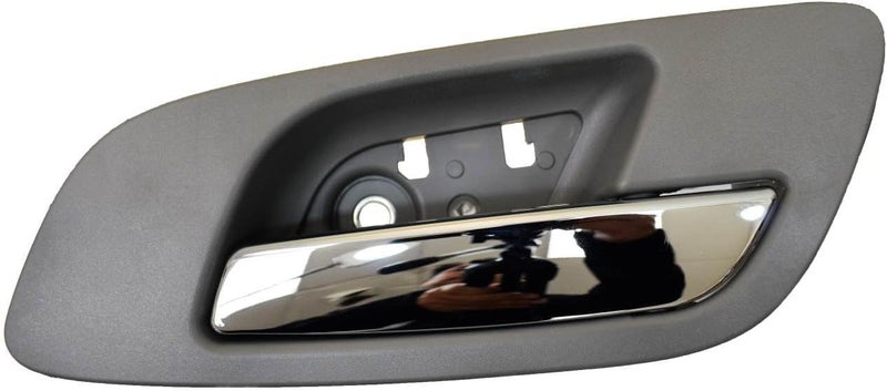 PT Auto Warehouse GM-2546MGFRK Inner Door Handle - Gray (Titanium) Housing with Chrome Lever, Passenger Side Front - Image 1