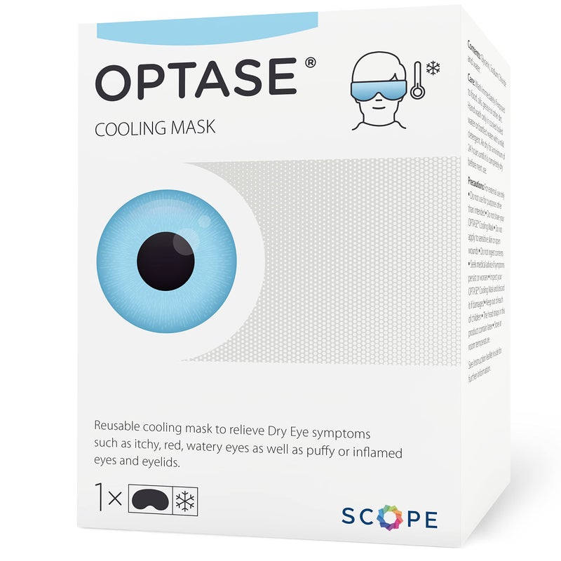 OPTASE Cooling Mask Gel Eye Mask for Dry Eyes and Seasonal Inflammation Relief Cold Compress with Innovative HydroCool Technology