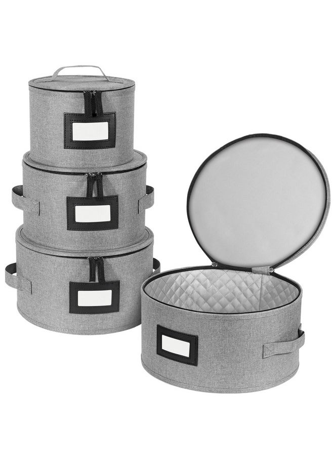 Baleine - BALEINE China Storage Containers, Hard Shell Case for Organizing, Stackable Moving Storage Box with Felt Plate Dividers for Dishes, Glasses, Mugs (Plate Set) - Image 1