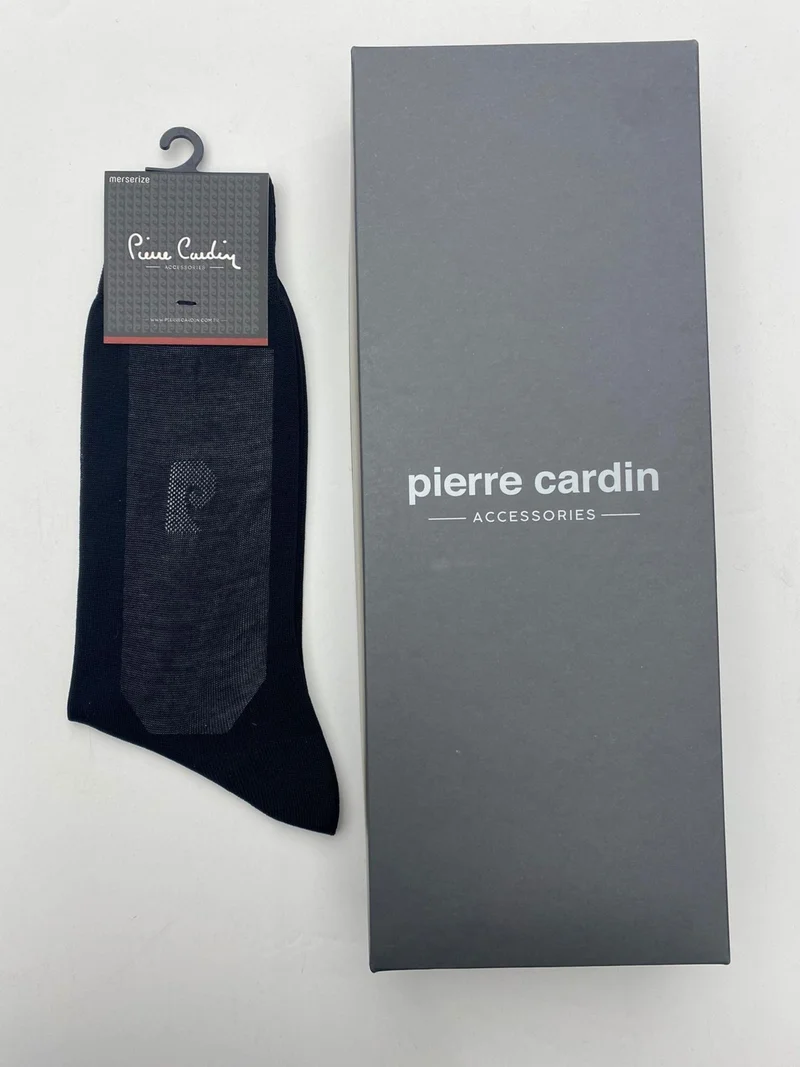 pierre cardin Mercerized 6-Pack Men's Long Socks 191-PC Black