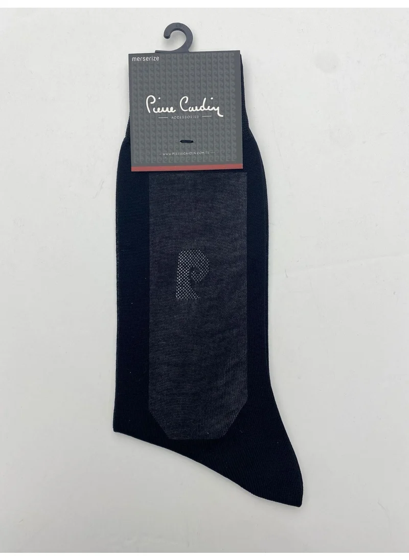 بيير كاردان Mercerized 6-Pack Men's Long Socks 191-PC Black