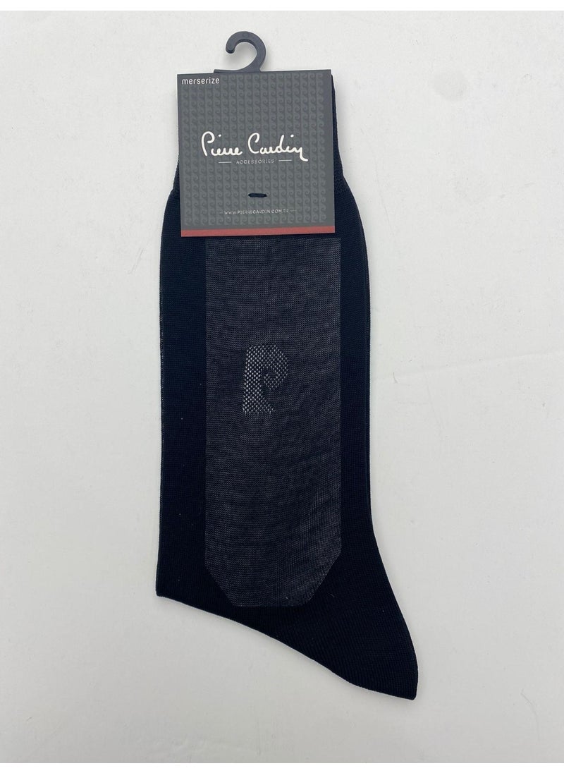pierre cardin Mercerized 6-Pack Men's Long Socks 191-PC Black  - Image 2