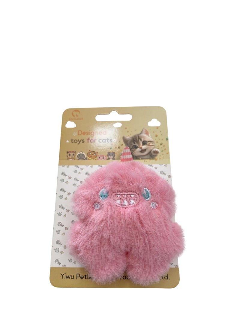 Striped Horned Monster Catnip Plush Toy