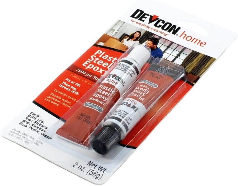 DEVCON 52345 Plastic Steel Epoxy - 1 oz. 2-Part Tube - Image 1