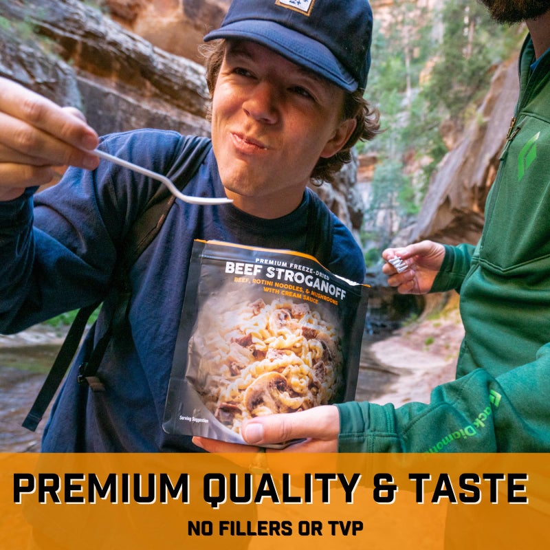 Peak Refuel Beef Stroganoff | Freeze Dried Backpacking and Camping Food | Amazing Taste | High Protein | Real Meat | Quick Prep Meals - Image 3