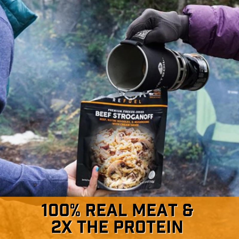 Peak Refuel Beef Stroganoff | Freeze Dried Backpacking and Camping Food | Amazing Taste | High Protein | Real Meat | Quick Prep Meals - Image 5