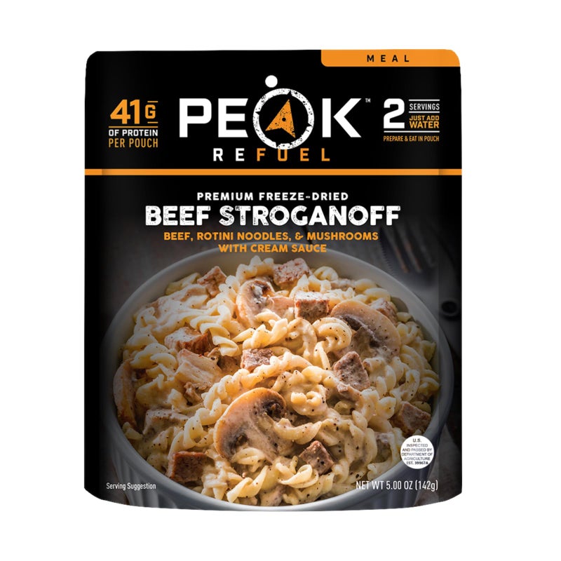 Peak Refuel Beef Stroganoff | Freeze Dried Backpacking and Camping Food | Amazing Taste | High Protein | Real Meat | Quick Prep Meals - Image 1