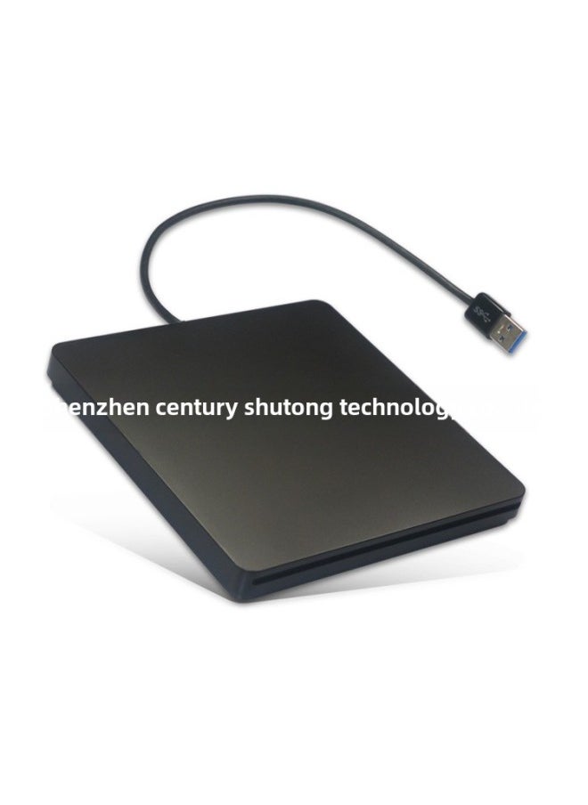 Generic - SATA Optical Drive Box Ultra-thin Optical Drive Kit USB3.0 External Optical Drive Box Automatic Suction Disc Drive Box-Color:Black - Image 1