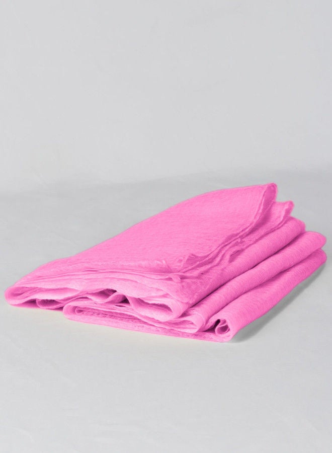 BAJRA 100% Premium Handmade Cashmere Shawl in Pastel Pink, Traditionally Woven All-in-One Shawl, Wrap & Scarf  - Image 4