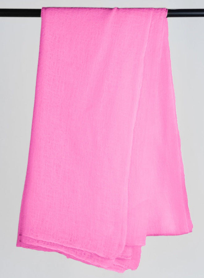 BAJRA 100% Premium Handmade Cashmere Shawl in Pastel Pink, Traditionally Woven All-in-One Shawl, Wrap & Scarf  - Image 2