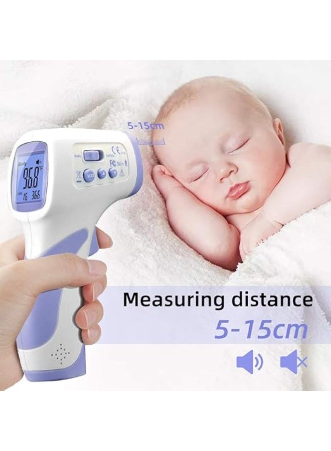No-Touch Forehead Thermometer – Fast & Accurate Infrared Temperature Reader with LED Display & Vibration Alert for Adults and Kids - Image 5