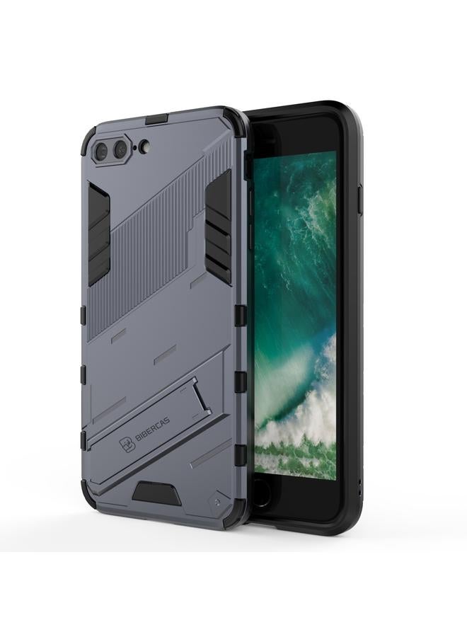 Punk Armor 2 in 1 PC + TPU Shockproof Case with Invisible Holder For iPhone 7 Plus & 8 Plus