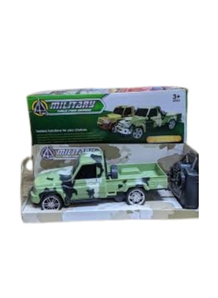 Army Camouflage Pickup Truck Toy – RC Military Action Vehicle